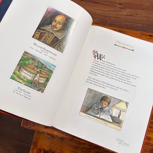 Vintage 1999 William Shakespeare & The Globe Hardcover Book - Picture 4 of 11